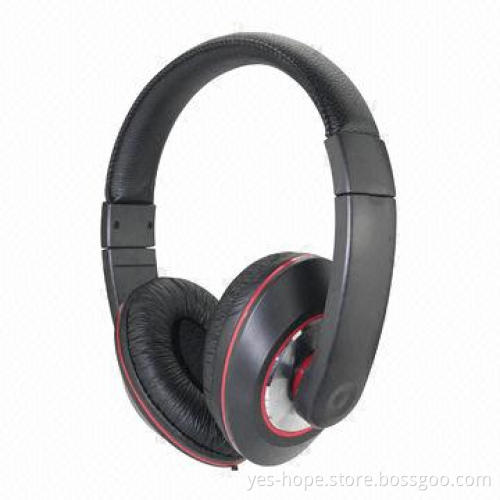 Super bass computer headphones with mic in-line